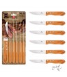 6 pcs steak knife set with wood handle