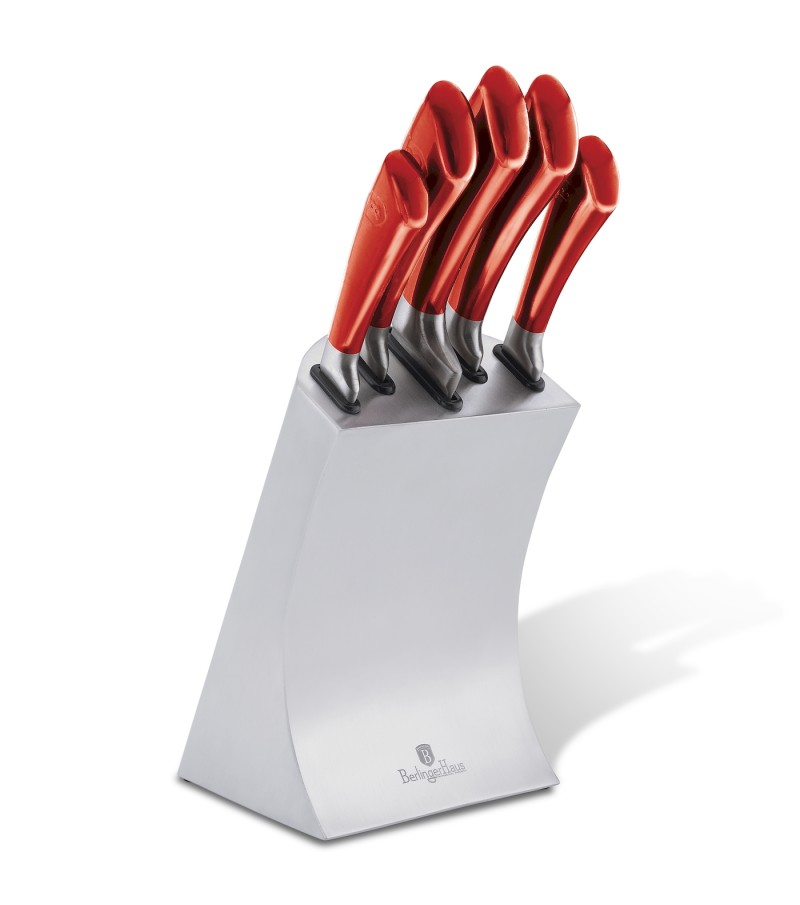 6 pcs knife set with stainless steel stand