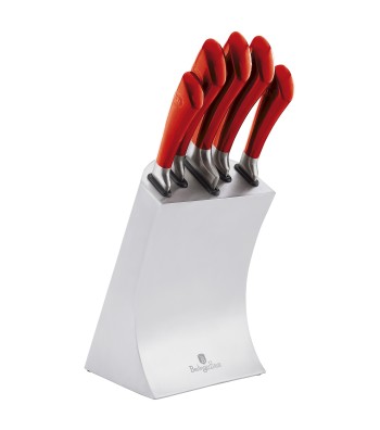 6 pcs knife set with stainless steel stand