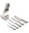 6 pcs knife set with stainless steel stand