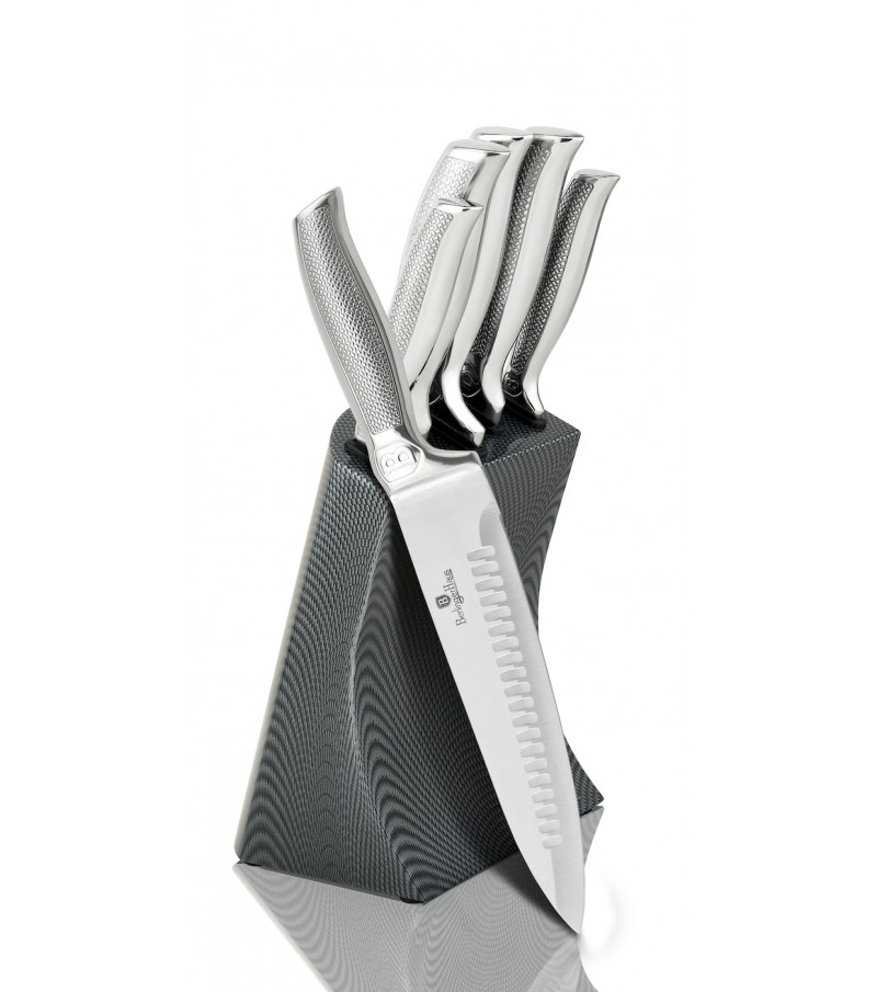 6 pcs knife set with stainless steel stand