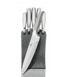 6 pcs knife set with stainless steel stand