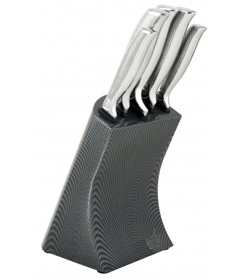 6 pcs knife set with stainless steel stand