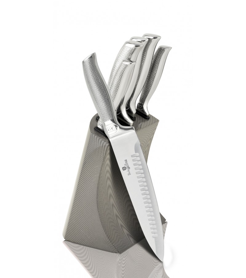 6 pcs knife set with stainless steel stand