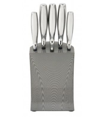 6 pcs knife set with stainless steel stand