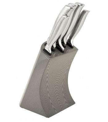 6 pcs knife set with stainless steel stand