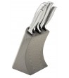 6 pcs knife set with stainless steel stand