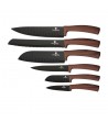 6 pcs knife set, original wood