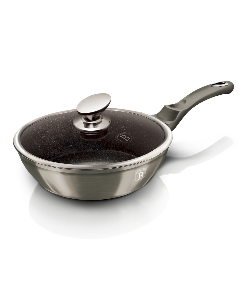 Deep frypan with lid, 24 cm